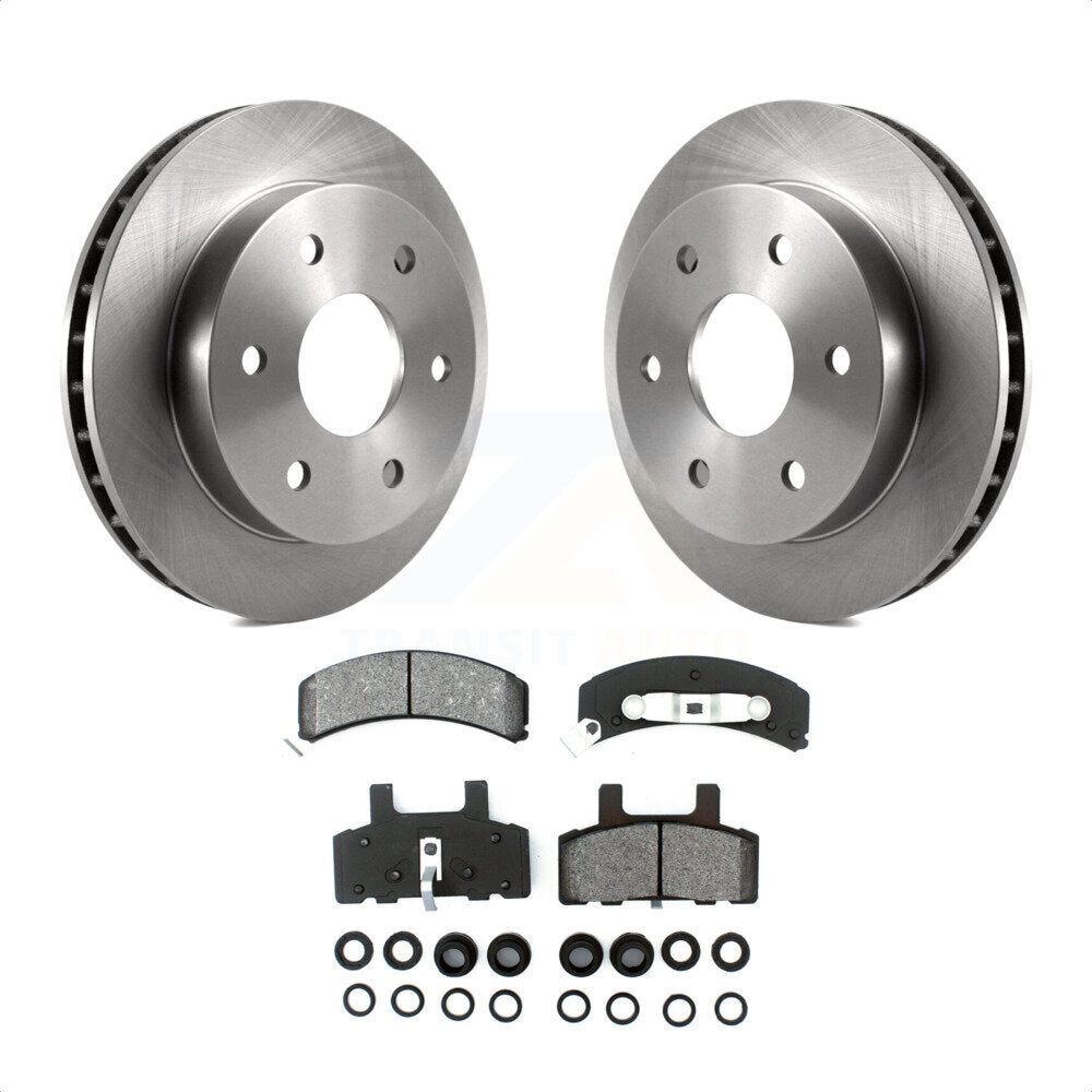 Front Disc Brake Rotors And Semi-Metallic Pads Kit For Chevrolet K1500 GMC Tahoe K2500 Suburban Yukon Cadillac Escalade Blazer K8S-100088 by Transit Auto