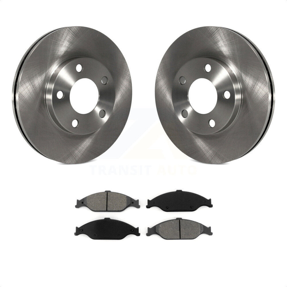 Front Disc Brake Rotors And Semi-Metallic Pads Kit For Ford Mustang K8S-100101 by Transit Auto