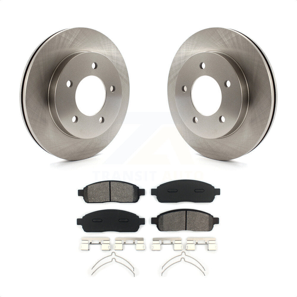 Front Disc Brake Rotors And Semi-Metallic Pads Kit For 2004 Ford F-150 4WD With 5 Lug Wheels K8S-100107 by Transit Auto