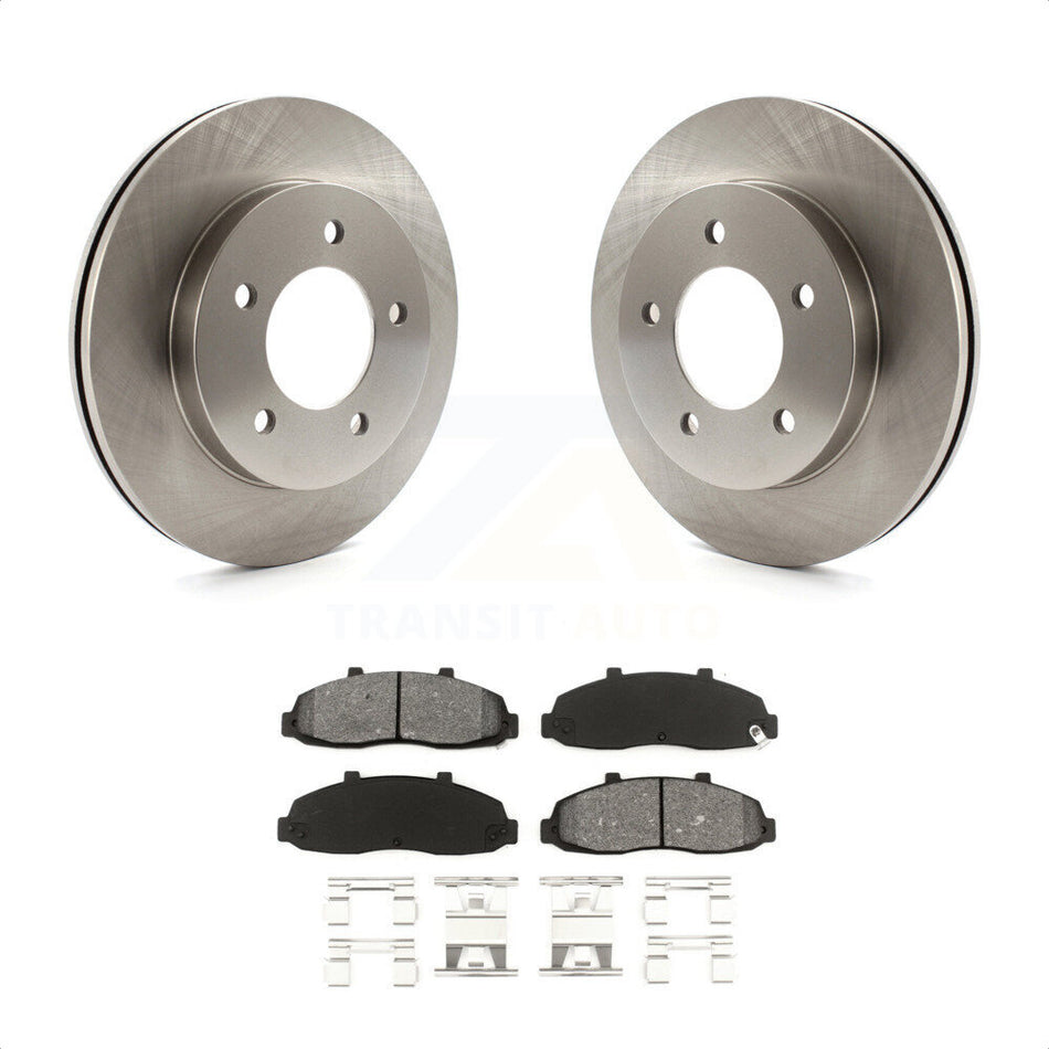 Front Disc Brake Rotors And Semi-Metallic Pads Kit For Ford F-150 Heritage 4WD K8S-100108 by Transit Auto