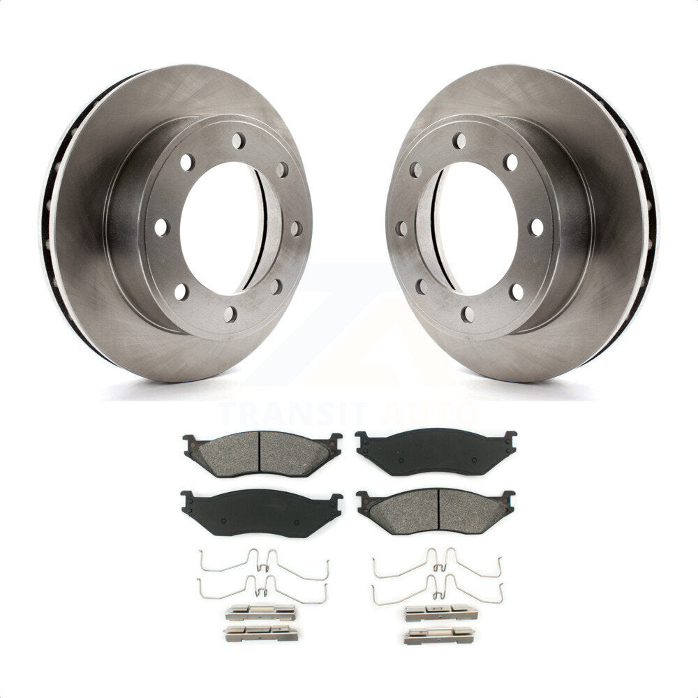 Front Disc Brake Rotors And Semi-Metallic Pads Kit For 1999-1999 Ford F-450 Super Duty F-550 With 13.03" Diameter Rotor To 03/22/99 K8S-100113 by Transit Auto