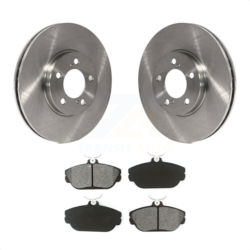 Front Disc Brake Rotors And Semi-Metallic Pads Kit For 2001-2002 Ford Taurus With Police or Taxi Package K8S-100116 by Transit Auto