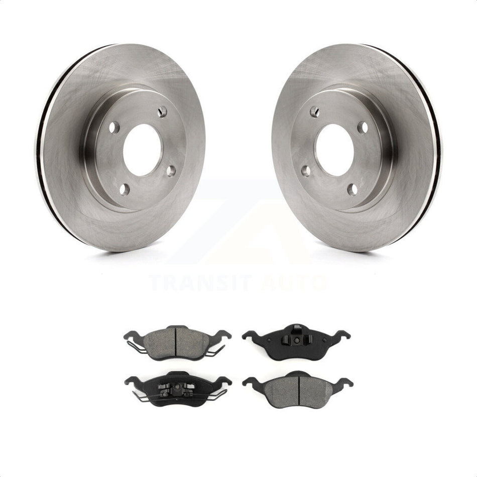 Front Disc Brake Rotors And Semi-Metallic Pads Kit For Ford Focus K8S-100121 by Transit Auto