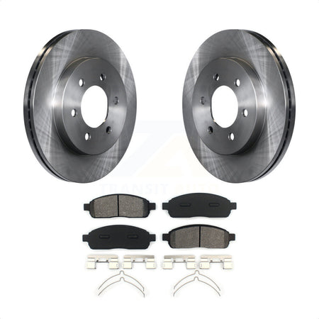 Front Disc Brake Rotors And Semi-Metallic Pads Kit For Ford F-150 Lincoln Mark LT With 6 Lug Wheels 4WD K8S-100133 by Transit Auto