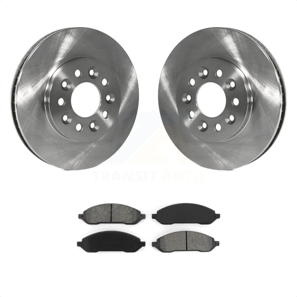 Front Disc Brake Rotors And Semi-Metallic Pads Kit For 2004-2007 Ford Freestar Mercury Monterey K8S-100135 by Transit Auto