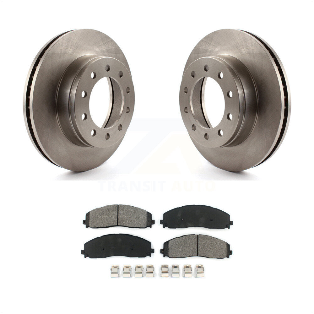 Front Disc Brake Rotors And Semi-Metallic Pads Kit For Ford F-350 Super Duty F-250 K8S-100143 by Transit Auto