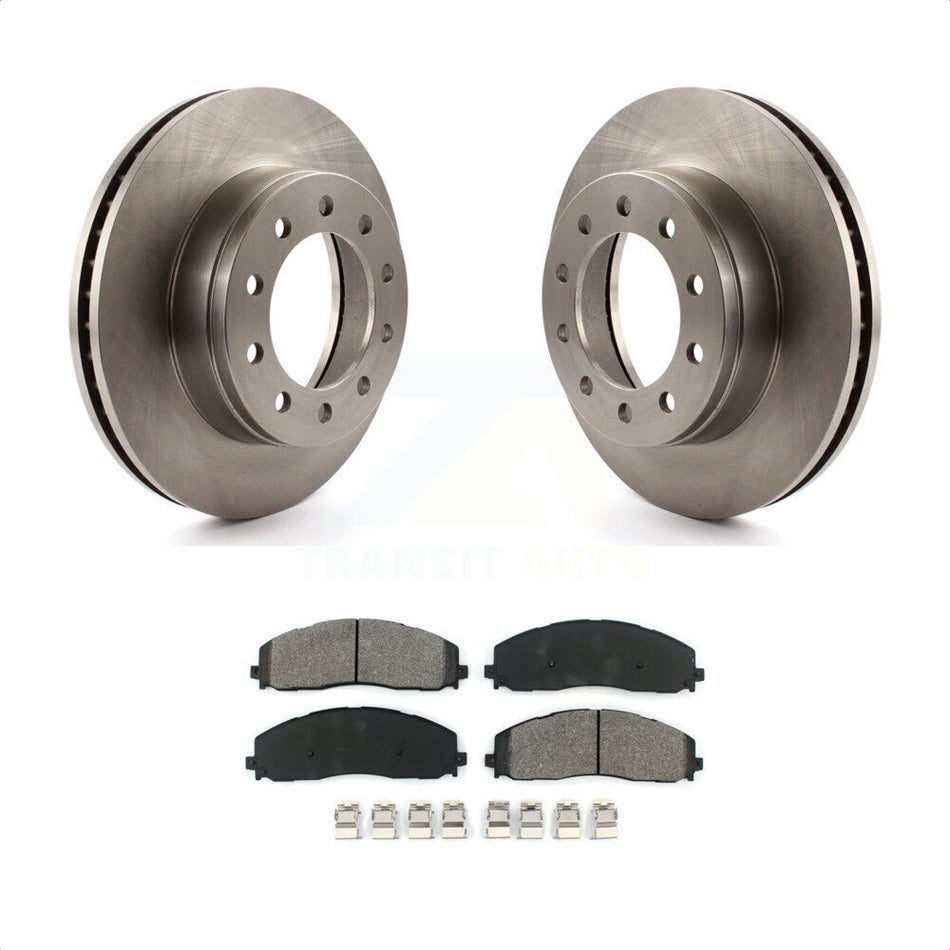 Front Disc Brake Rotors And Semi-Metallic Pads Kit For Ford F-350 Super Duty F-250 K8S-100143 by Transit Auto