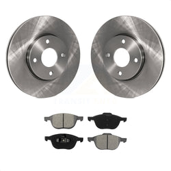 Front Disc Brake Rotors And Semi-Metallic Pads Kit For 2005-2007 Ford Focus K8S-100145