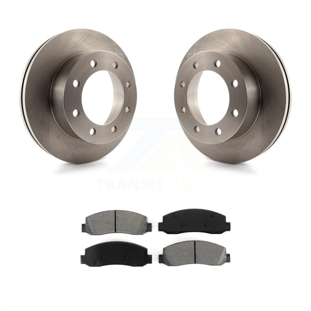 Front Disc Brake Rotors And Semi-Metallic Pads Kit For Ford F-350 Super Duty F-450 K8S-100147 by Transit Auto