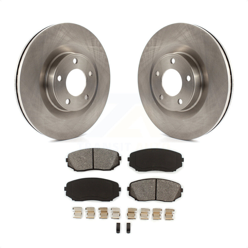 Front Disc Brake Rotors And Semi-Metallic Pads Kit For Ford Edge Lincoln MKX K8S-100156 by Transit Auto