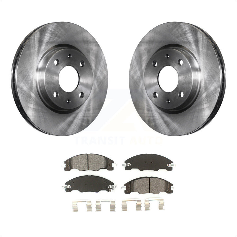 Front Disc Brake Rotors And Semi-Metallic Pads Kit For 2008-2011 Ford Focus K8S-100158 by Transit Auto