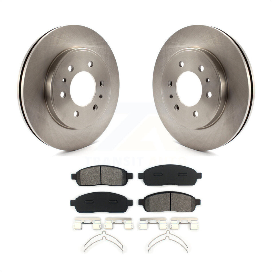 Front Disc Brake Rotors And Semi-Metallic Pads Kit For 2009 Ford F-150 With 6 Lug Wheels K8S-100163 by Transit Auto