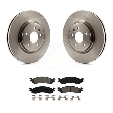 Front Disc Brake Rotors And Semi-Metallic Pads Kit For 2010-2012 Ford Taurus SHO K8S-100164 by Transit Auto