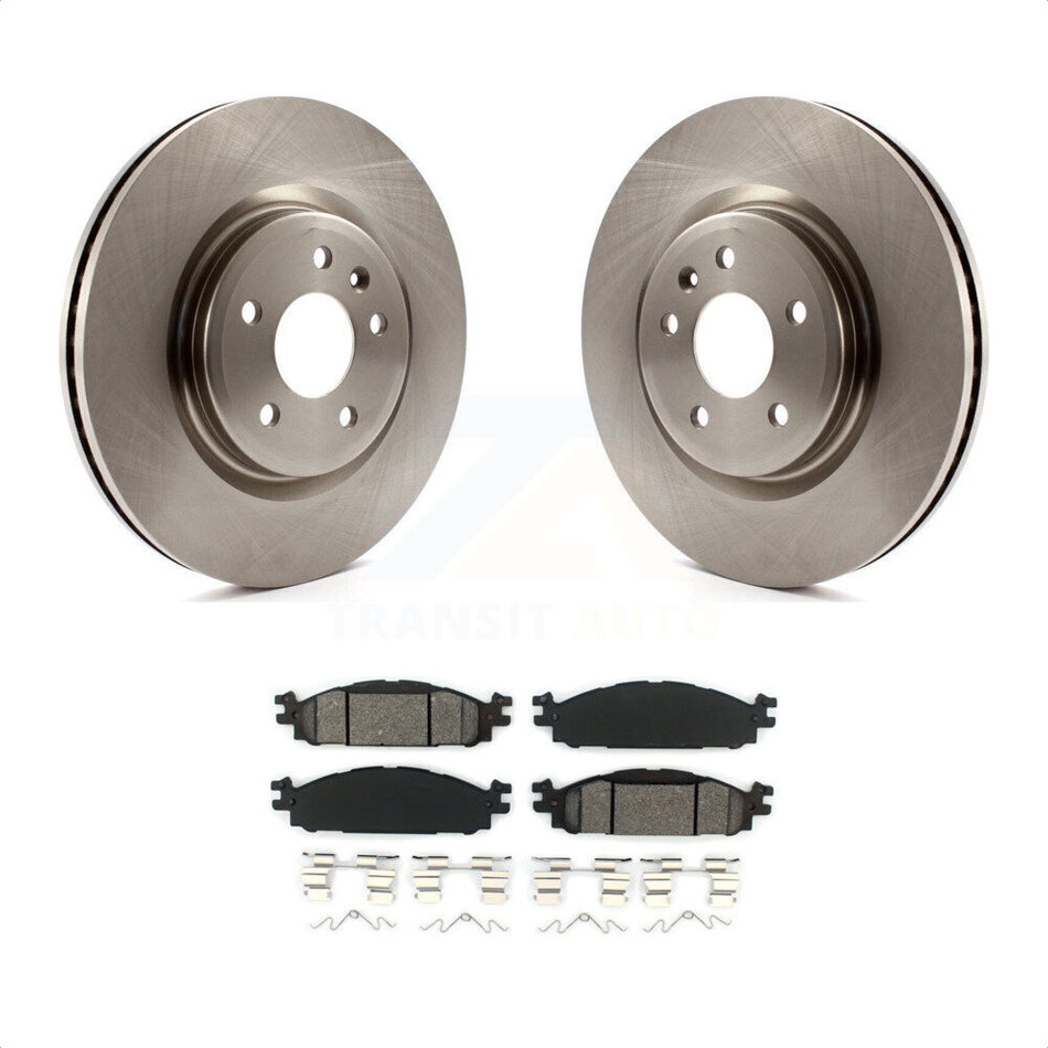 Front Disc Brake Rotors And Semi-Metallic Pads Kit For Ford Explorer Taurus Flex Lincoln MKT MKS K8S-100166 by Transit Auto