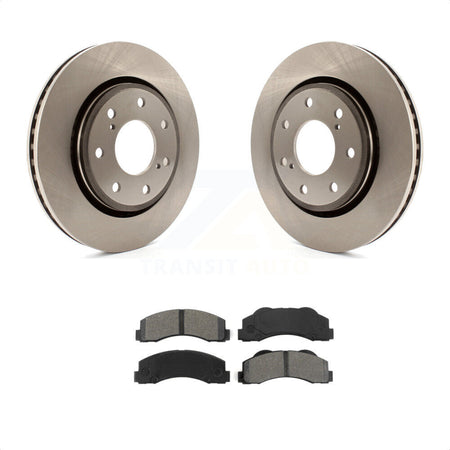 Front Disc Brake Rotors And Semi-Metallic Pads Kit For 2010-2014 Ford F-150 With 7 Lug Wheels K8S-100169 by Transit Auto