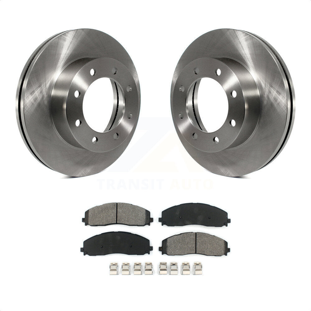 Front Disc Brake Rotors And Semi-Metallic Pads Kit For Ford F-250 Super Duty F-350 F-450 K8S-100176 by Transit Auto