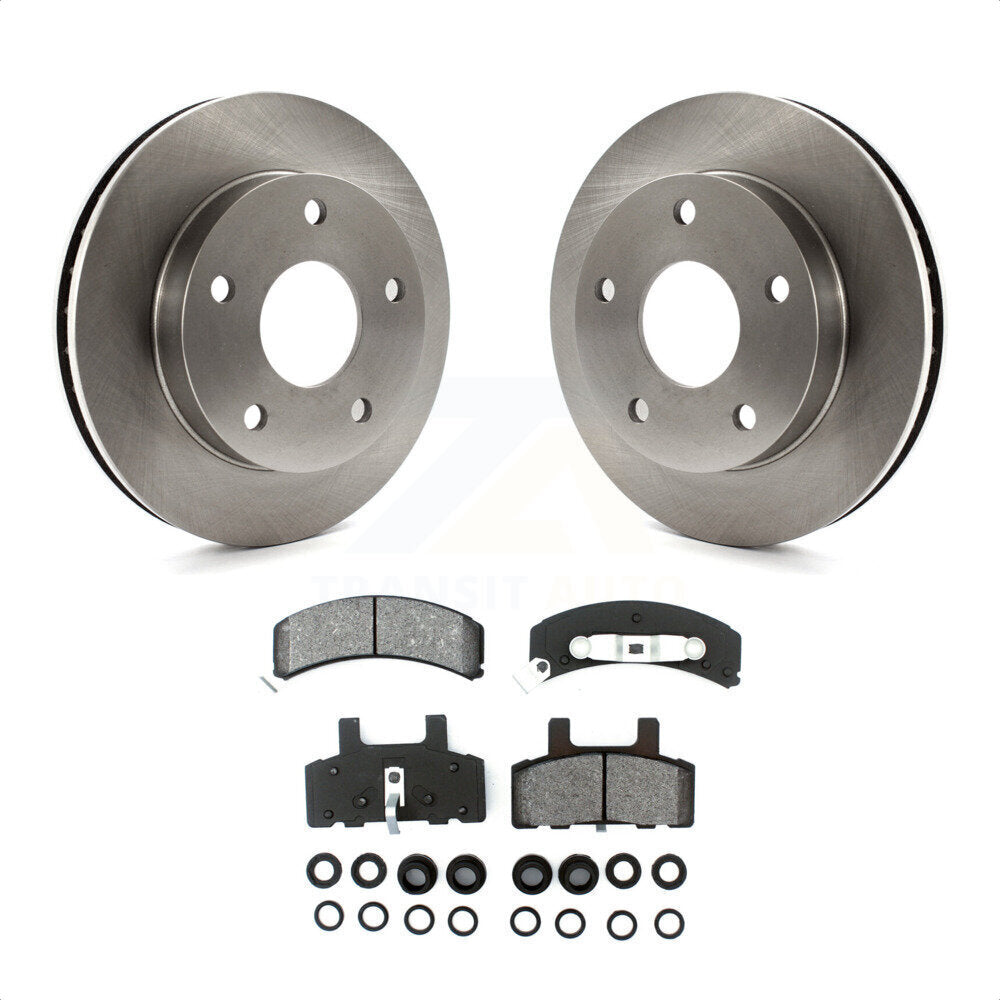 Front Disc Brake Rotors And Semi-Metallic Pads Kit For 1994-1999 Dodge Ram 1500 4WD K8S-100186 by Transit Auto