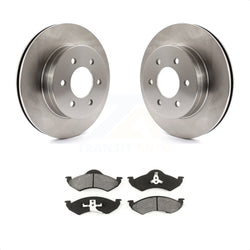 Front Disc Brake Rotors And Semi-Metallic Pads Kit For Dodge Durango Dakota K8S-100193