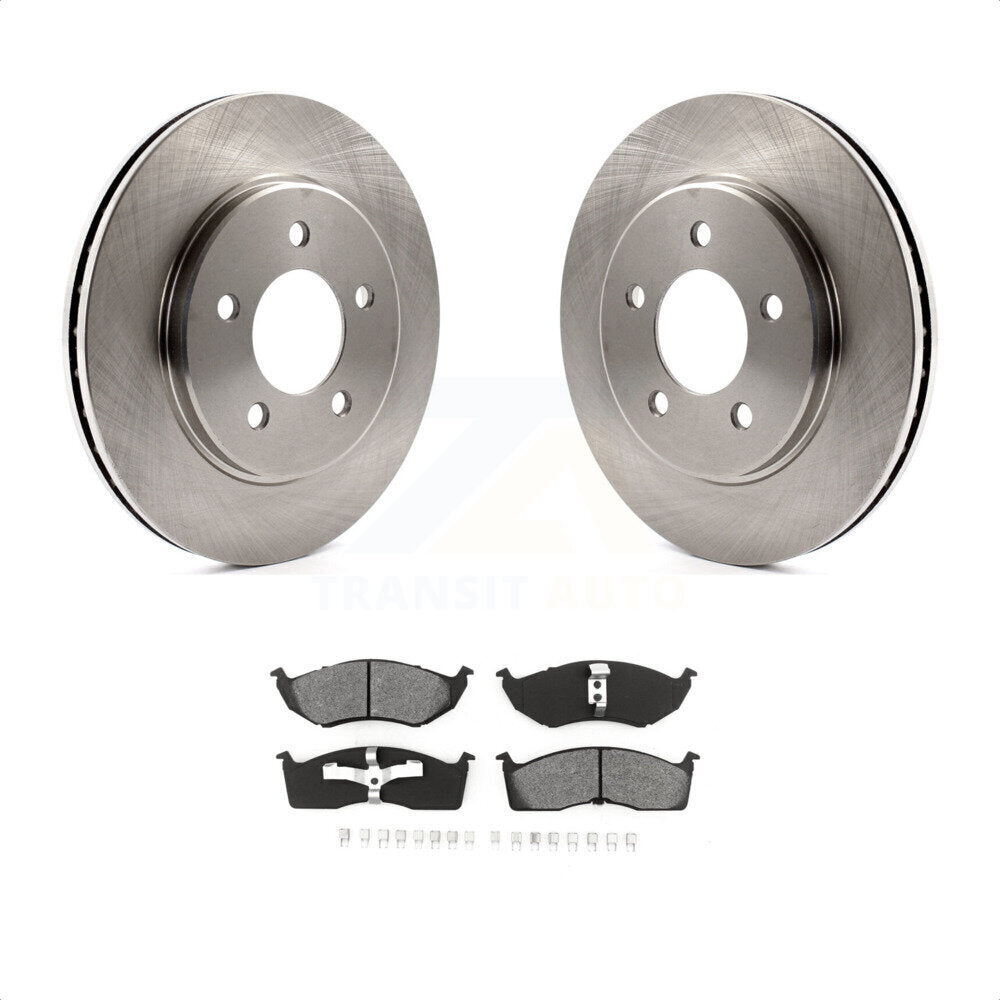 Front Disc Brake Rotors And Semi-Metallic Pads Kit For Dodge Grand Caravan Chrysler Plymouth Town & Country Voyager Prowler K8S-100195 by Transit Auto