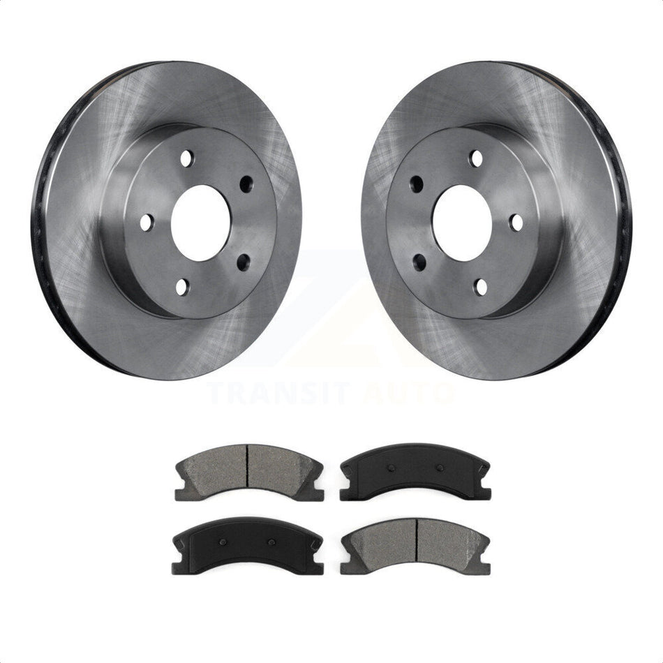 Front Disc Brake Rotors And Semi-Metallic Pads Kit For Jeep Grand Cherokee K8S-100199 by Transit Auto