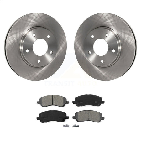 Front Disc Brake Rotors And Semi-Metallic Pads Kit For Mitsubishi Chrysler Sebring Dodge Stratus Galant Eclipse Lancer Outlander K8S-100205 by Transit Auto