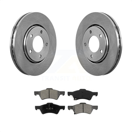 Front Disc Brake Rotors And Semi-Metallic Pads Kit For Dodge Caravan Chrysler Voyager K8S-100211 by Transit Auto