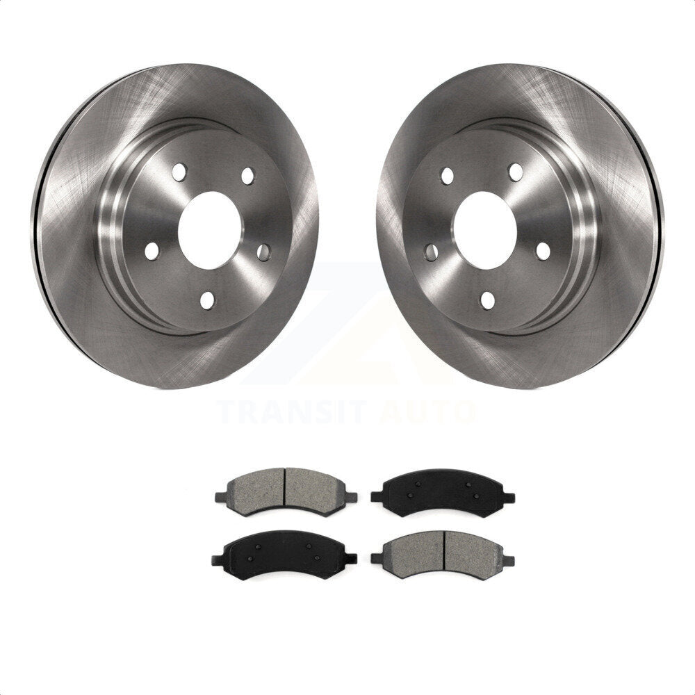 Front Disc Brake Rotors And Semi-Metallic Pads Kit For Ram 1500 Dodge Classic Durango Chrysler Aspen K8S-100214 by Transit Auto