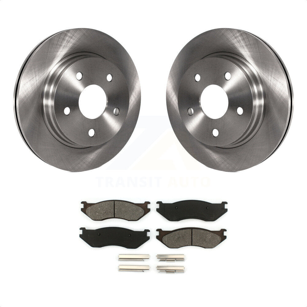 Front Disc Brake Rotors And Semi-Metallic Pads Kit For Dodge Ram 1500 Durango K8S-100215 by Transit Auto