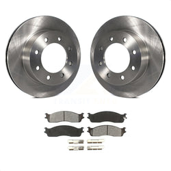 Front Disc Brake Rotors And Semi-Metallic Pads Kit For Dodge Ram 2500 1500 3500 K8S-100218