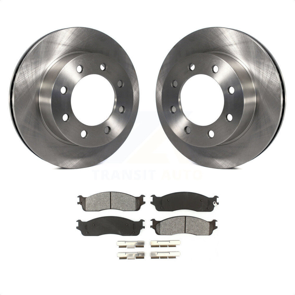 Front Disc Brake Rotors And Semi-Metallic Pads Kit For Dodge Ram 2500 1500 3500 K8S-100218 by Transit Auto