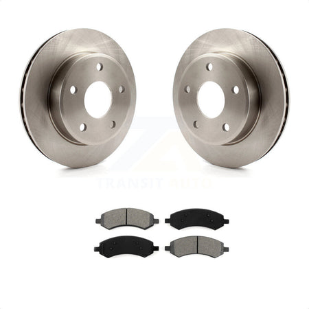 Front Disc Brake Rotors And Semi-Metallic Pads Kit For Dakota Dodge Mitsubishi Raider Ram K8S-100224 by Transit Auto