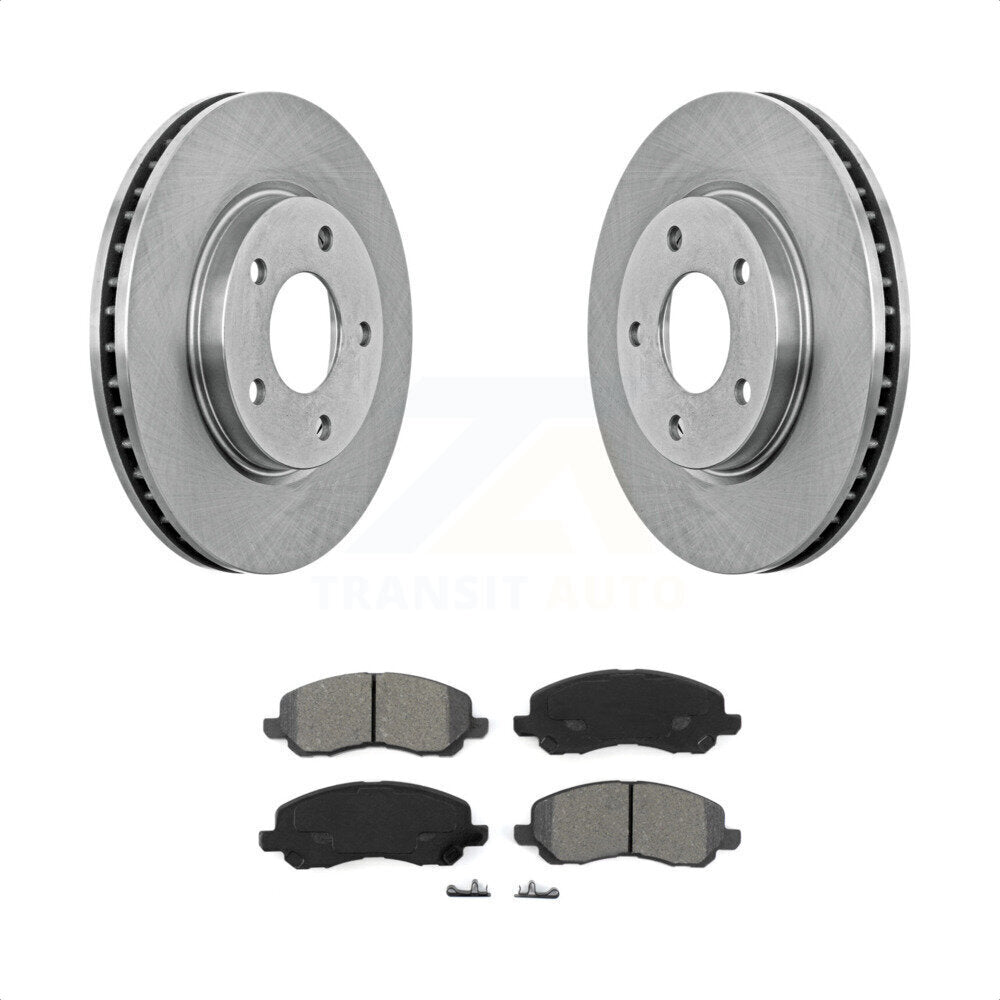 Front Disc Brake Rotors And Semi-Metallic Pads Kit For Dodge Caliber Mitsubishi Lancer K8S-100228 by Transit Auto