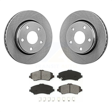 Front Disc Brake Rotors And Semi-Metallic Pads Kit For Jeep Wrangler JK K8S-100230 by Transit Auto