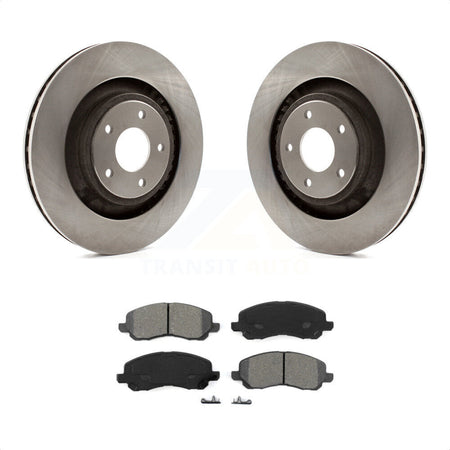 Front Disc Brake Rotors And Semi-Metallic Pads Kit For 2012-2012 Chrysler 200 Dodge Avenger With 340mm Diameter Rotor K8S-100238 by Transit Auto