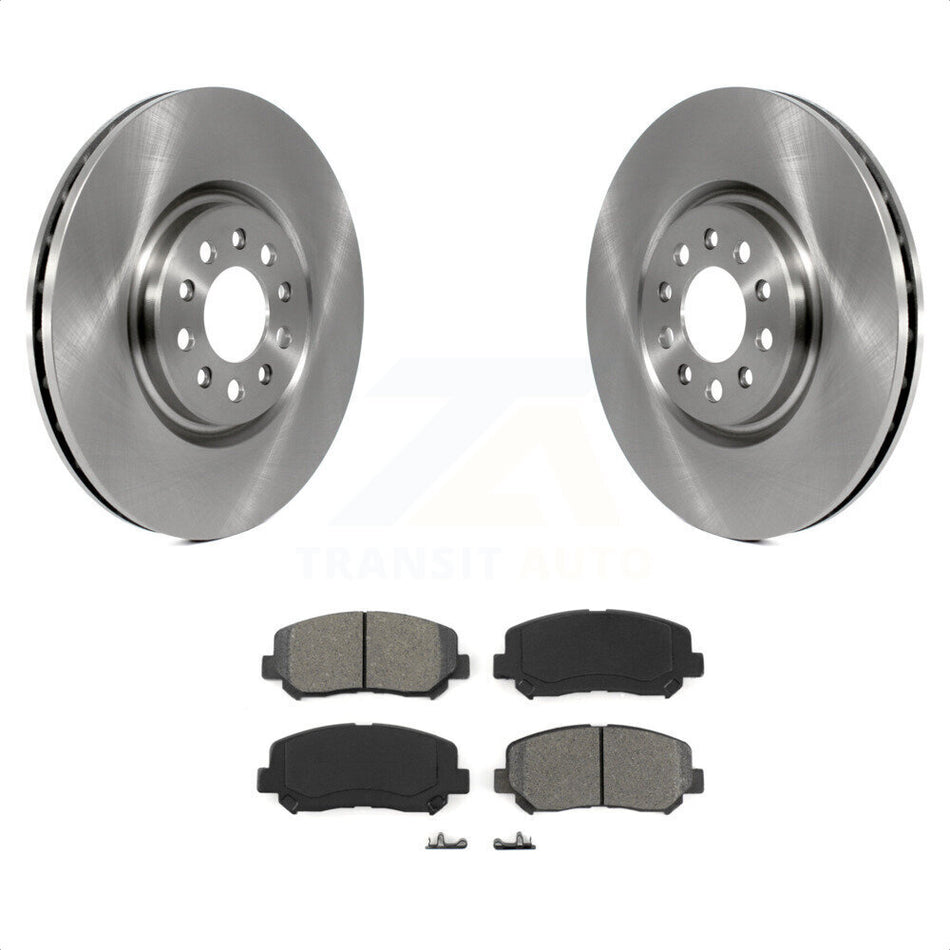 Front Disc Brake Rotors And Semi-Metallic Pads Kit For 2014-2017 Jeep Cherokee With Single Piston Caliper K8S-100244 by Transit Auto