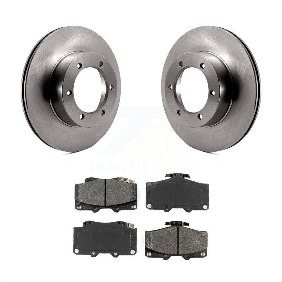 Front Disc Brake Rotors And Semi-Metallic Pads Kit For Toyota Pickup 4Runner K8S-100253 by Transit Auto