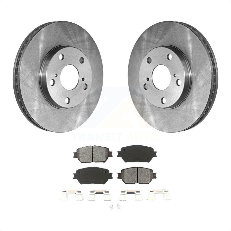 Front Disc Brake Rotors And Semi-Metallic Pads Kit For Toyota Camry K8S-100277 by Transit Auto