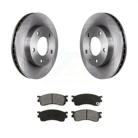 Front Disc Brake Rotors And Semi-Metallic Pads Kit For Mazda Protege Protege5 K8S-100281 by Transit Auto