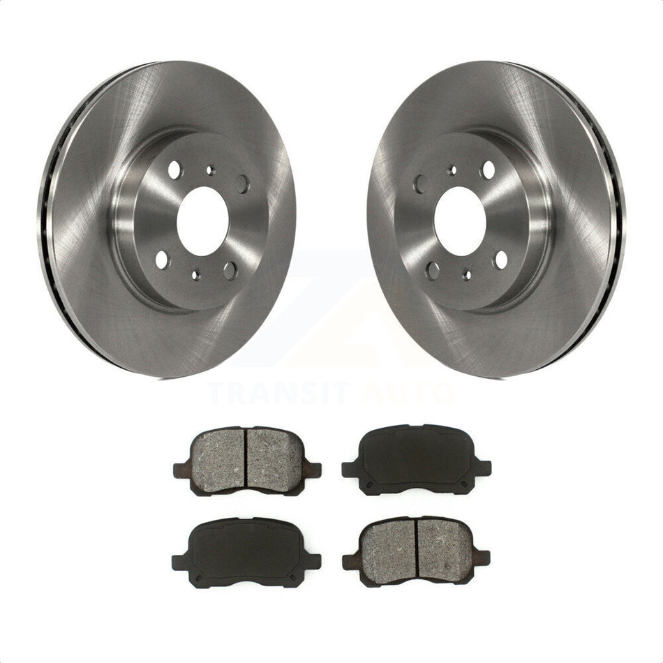 Front Disc Brake Rotors And Semi-Metallic Pads Kit For 1998-2002 Toyota Corolla Chevrolet Prizm K8S-100284 by Transit Auto