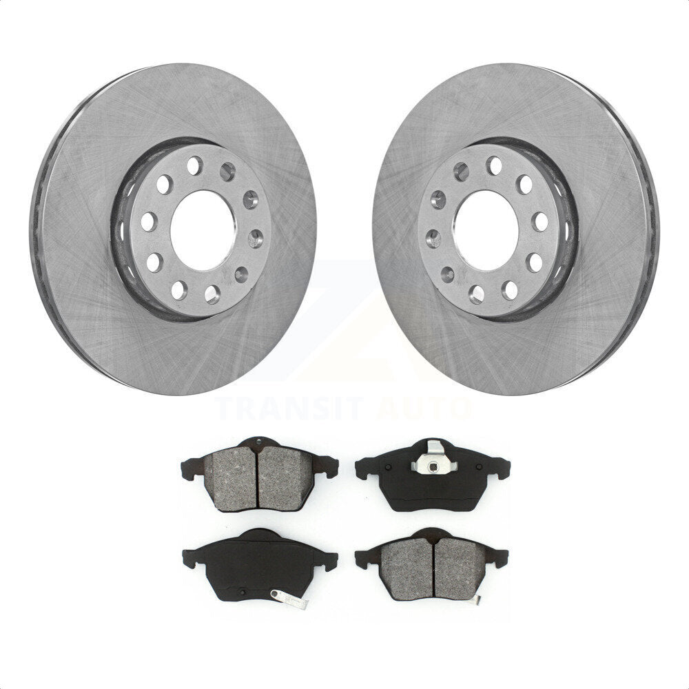 Front Disc Brake Rotors And Semi-Metallic Pads Kit For Volkswagen Passat Audi A4 K8S-100287 by Transit Auto