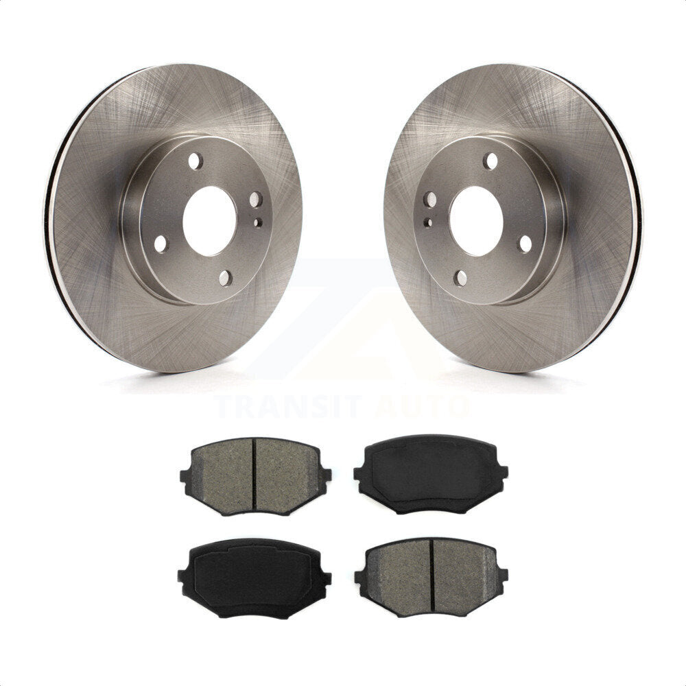 Front Disc Brake Rotors And Semi-Metallic Pads Kit For Mazda Miata K8S-100289 by Transit Auto