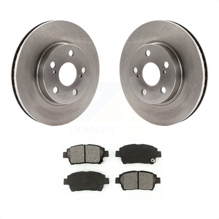 Front Disc Brake Rotors And Semi-Metallic Pads Kit For 2000 Toyota Celica GT K8S-100295 by Transit Auto