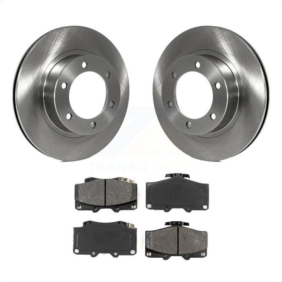 Front Disc Brake Rotors And Semi-Metallic Pads Kit For Toyota 4Runner Tacoma K8S-100306 by Transit Auto