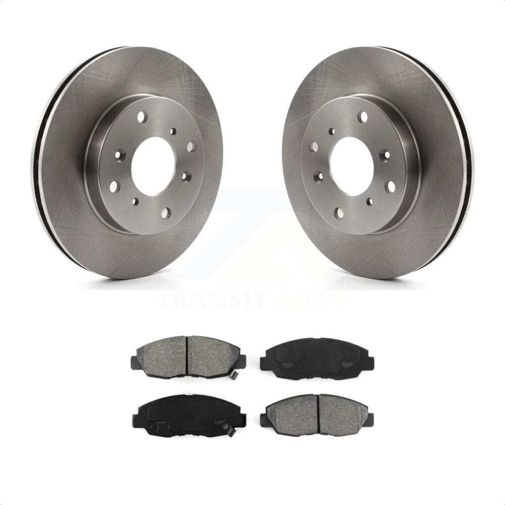 Front Disc Brake Rotors And Semi-Metallic Pads Kit For 1998-2002 Honda Accord Sedan with 2.3L K8S-100315 by Transit Auto