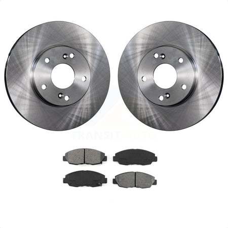 Front Disc Brake Rotors And Semi-Metallic Pads Kit For 2014-2015 Honda Civic Touring K8S-100317 by Transit Auto