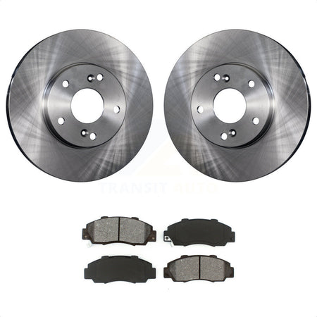 Front Disc Brake Rotors And Semi-Metallic Pads Kit For 1998-2002 Honda Accord 3.0L K8S-100319 by Transit Auto