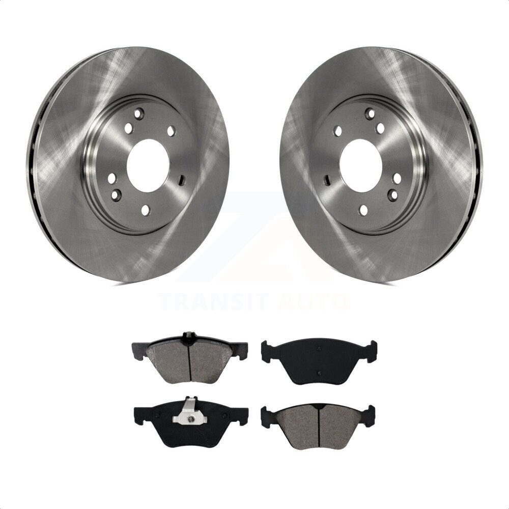 Front Disc Brake Rotors And Semi-Metallic Pads Kit For Mercedes-Benz E320 Chrysler Crossfire CLK320 CLK430 E430 SLK320 E300 K8S-100327 by Transit Auto