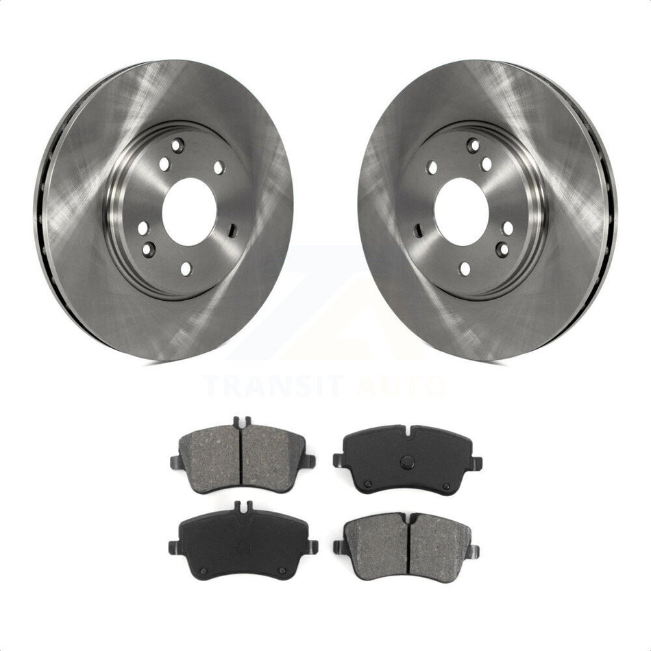 Front Disc Brake Rotors And Semi-Metallic Pads Kit For Mercedes-Benz C240 CLK350 C320 C280 CLK320 SLK280 SLK300 C350 K8S-100328 by Transit Auto