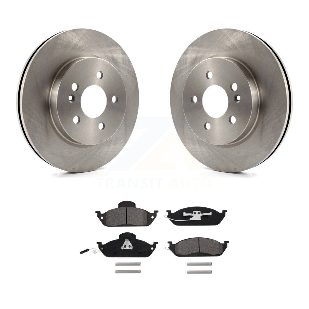 Front Disc Brake Rotors And Semi-Metallic Pads Kit For Mercedes-Benz ML320 ML350 ML430 K8S-100333 by Transit Auto
