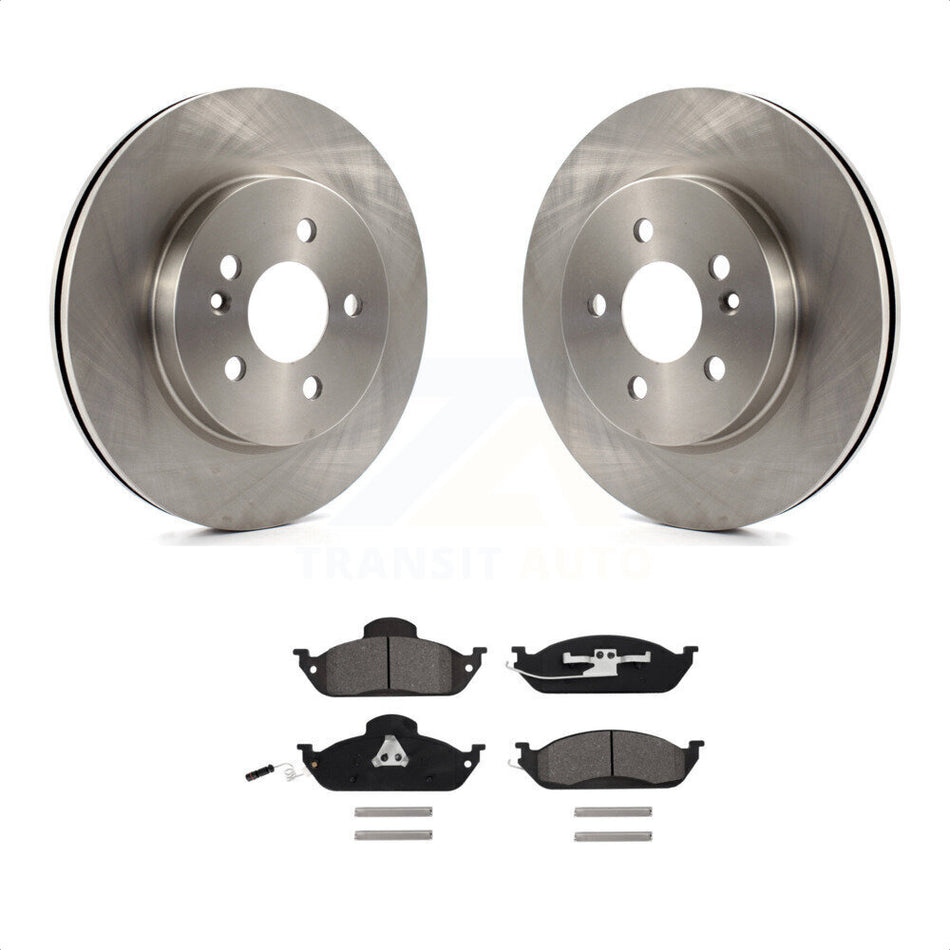Front Disc Brake Rotors And Semi-Metallic Pads Kit For Mercedes-Benz ML320 ML350 ML430 K8S-100333 by Transit Auto